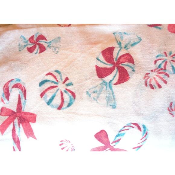 PAPYRUS Candy Cane King Sheet Set 100% Cotton 200 Thread Count Percale NEW - Picture 4 of 4